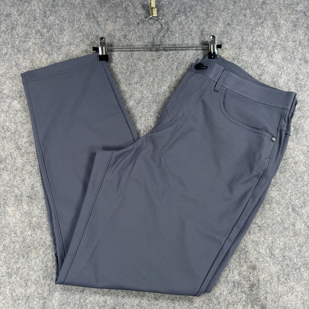 Public Rec Pants Mens 34x27 (Tag 34x30) Gray Stretch Chino Tech Casual